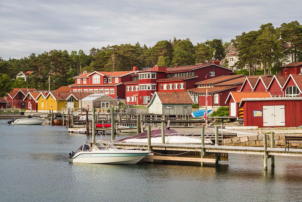 Sweden-Bohuslan-Tjorn Island-Tjorn-Goteborg University Love Center art print by Walter Bibikow for $57.95 CAD