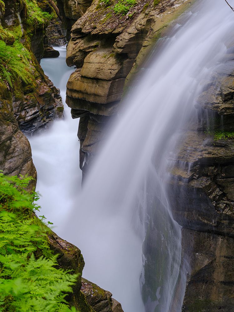 The gorge Felsbachschlucht, carved in remains of the Flims Rockslide, Switzerland, Grisons. art print by Martin Zwick for $57.95 CAD