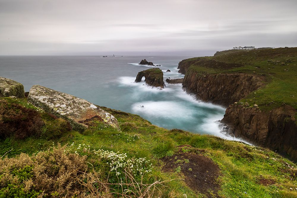 United Kingdom, England, Cornwall. Penzanze, Enos Dodnan Arch in Lands End. art print by Hollice Looney for $57.95 CAD