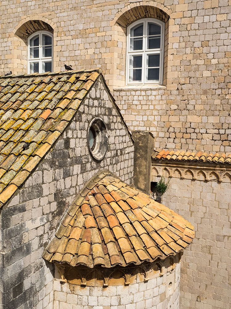 Croatia-Dubrovnik. Dominican Monastery-built in 1315-in old town Dubrovnik. art print by Julie Eggers for $57.95 CAD