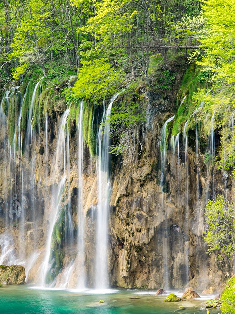 Croatia-Plitvice Lakes National Park. The Plitvice Lakes in the National Park Plitvicka Jezera. art print by Julie Eggers for $57.95 CAD