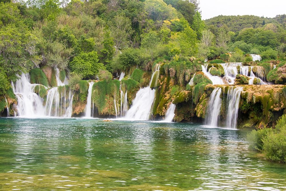 Croatia Skradinski buk swimming area of Krka National Park art print by Trish Drury for $57.95 CAD