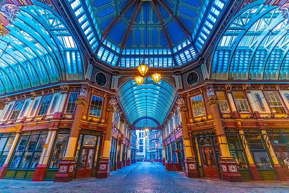 United Kingdom, England, London. Early morning in the Leadenhall Market.. art print by Jaynes Gallery for $57.95 CAD