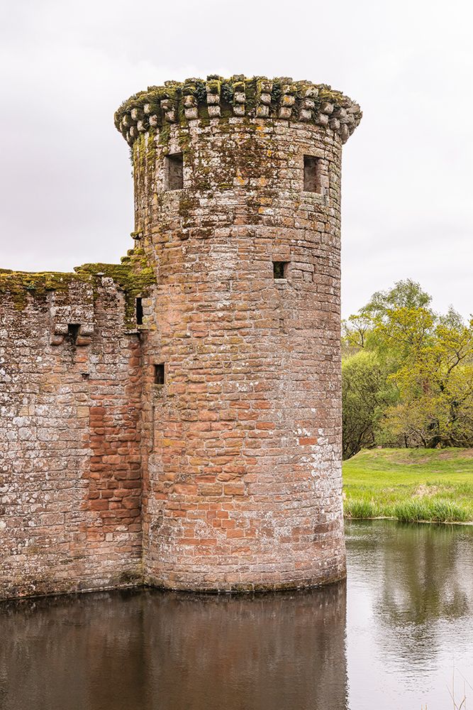 Dumfries, Dumfries and Galloway, Scotland. The 13th century ruins of Caerlaverock Castle. art print by Emily M. Wilson for $57.95 CAD