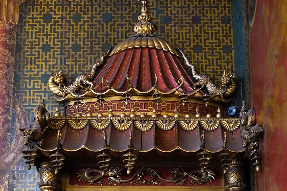 Brighton, England, UK. Royal Pavillion and Gardens, interior with opulent Asian design and decor. art print by Julien McRoberts for $57.95 CAD