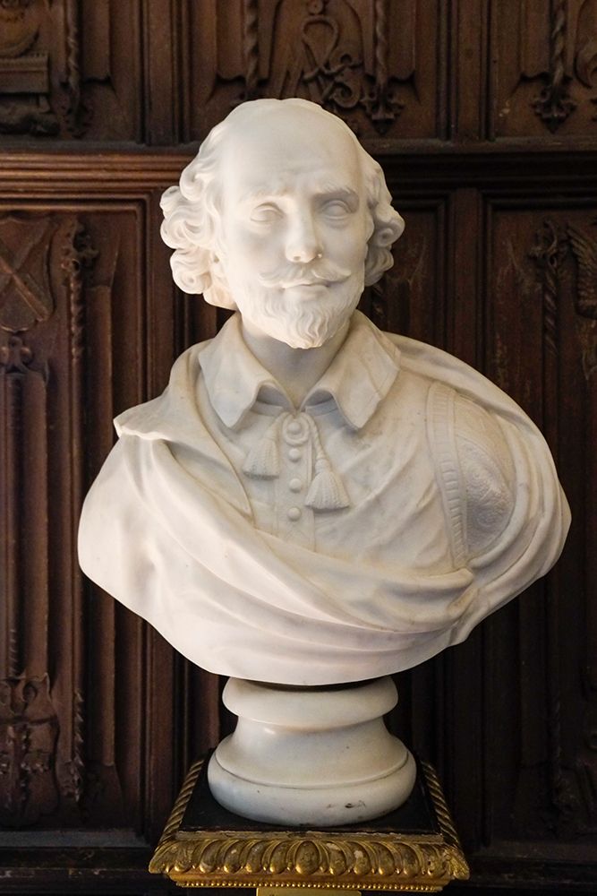 Basingstoke, England. Bust of William Shakespeare. art print by Julien McRoberts for $57.95 CAD