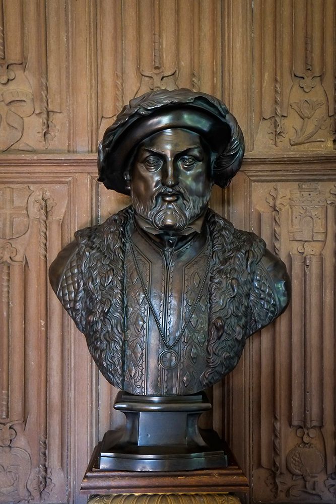 Basingstoke, England. Bust of Henry the VIII. art print by Julien McRoberts for $57.95 CAD