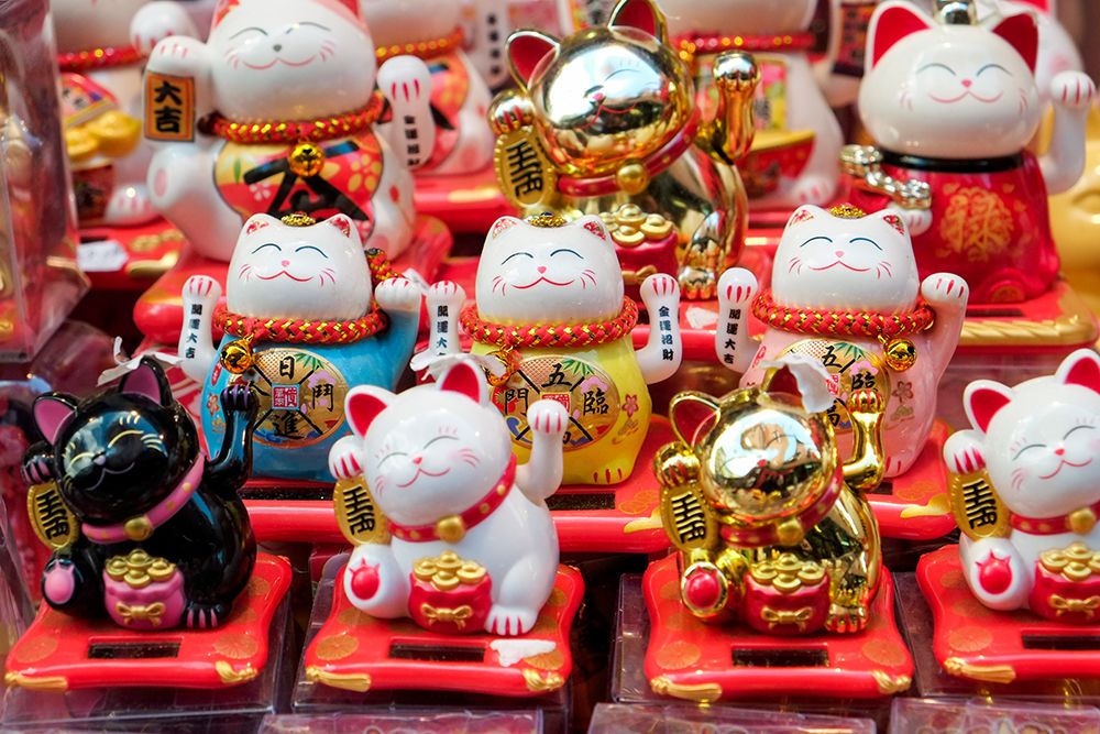 London, England, Great Britain. Chinatown district souvenirs for sale. art print by Julien McRoberts for $57.95 CAD