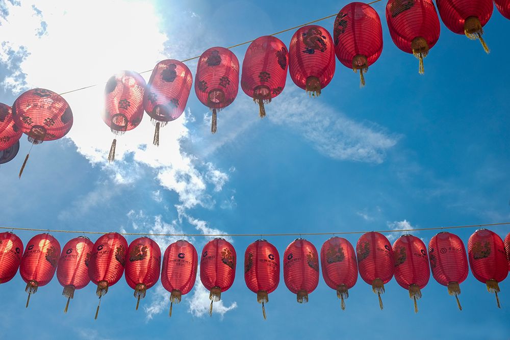 London, England, Great Britain. Chinatown district where red lanterns are found everywhere. art print by Julien McRoberts for $57.95 CAD