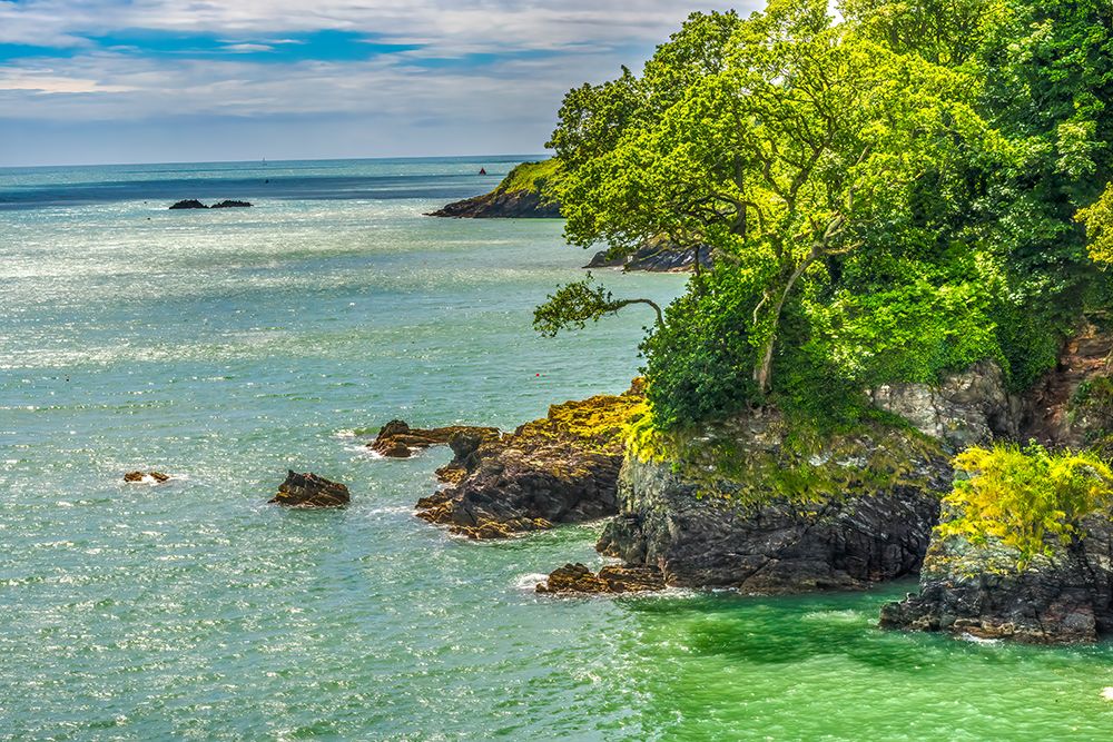 Sugary Cove Beach, Dartmouth, Devon, England. art print by William Perry for $57.95 CAD