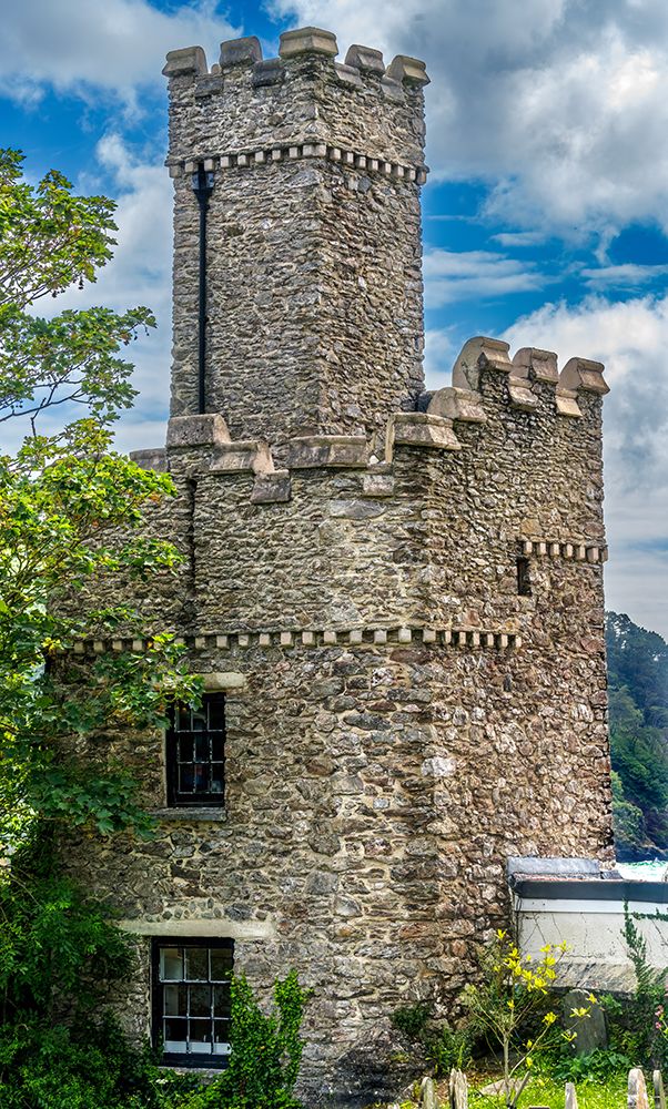 Graves Castle, Dartmouth, Devon, England. Castle built 1300s to protect harbor and River Dart. art print by William Perry for $57.95 CAD