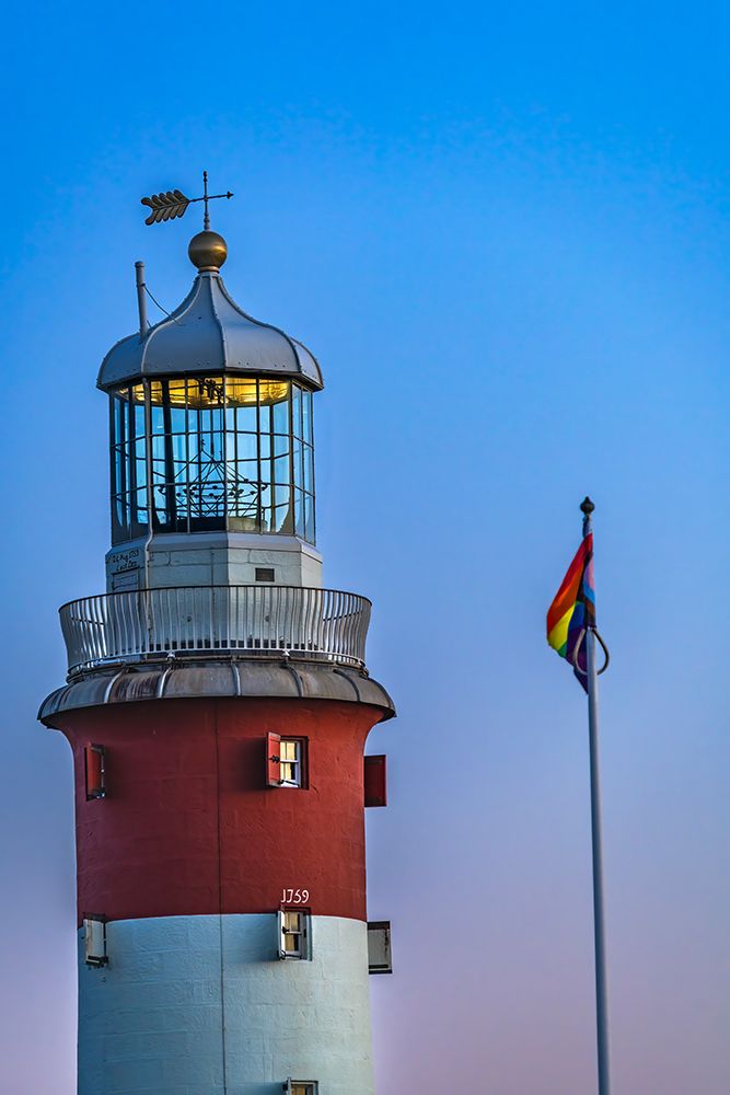Eddystone Lighthouse, Plymouth, Devon, England. Lighthouse built on the Eddystone Rocks in 1759. art print by William Perry for $57.95 CAD