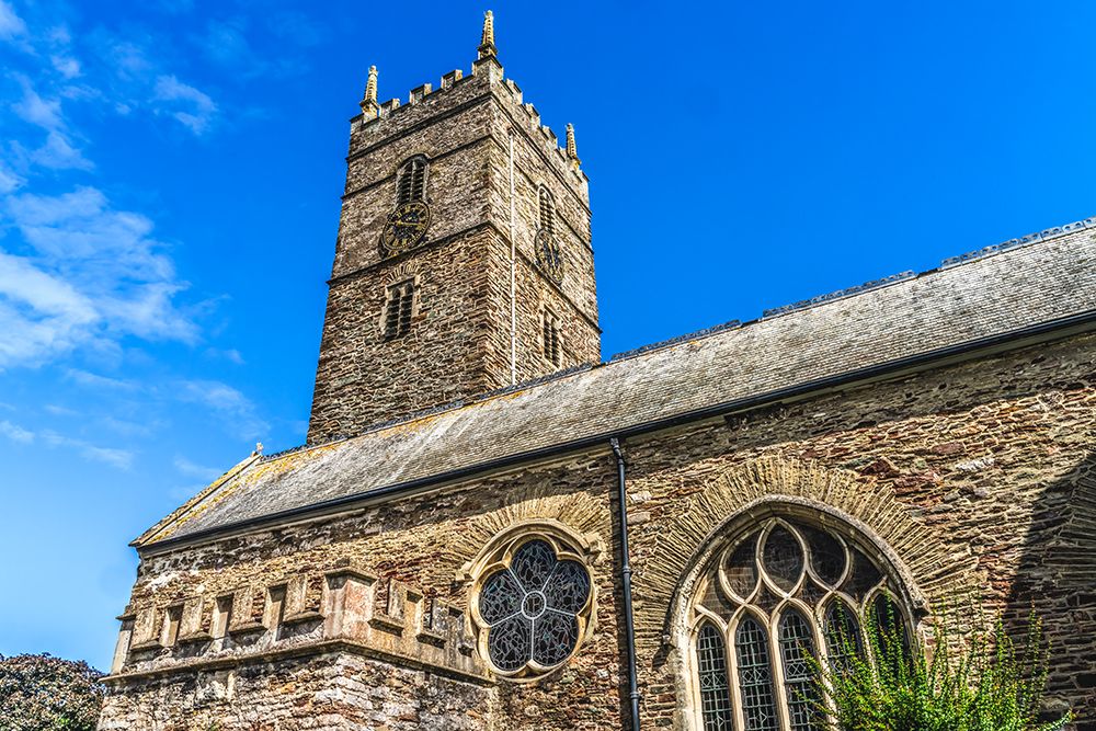 St. Saviours Church, Dartmouth, Devon, England. Church originally founded in 1372. . art print by William Perry for $57.95 CAD