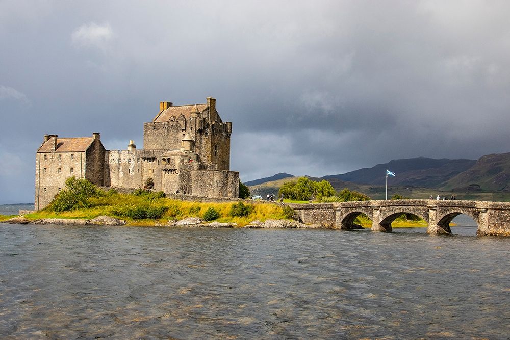 The original castle was built on this site in the 13th century to protect the lands of Kintail art print by Mallorie Ostrowitz for $57.95 CAD