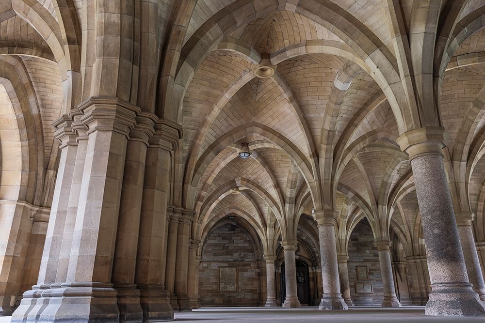 Old Cloisters Glasgow University-Scotland art print by Tom Norring for $57.95 CAD