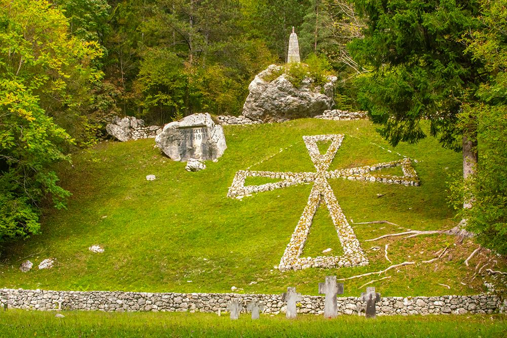Slovenia, Soca. WWI cemetery. art print by Jaynes Gallery for $57.95 CAD