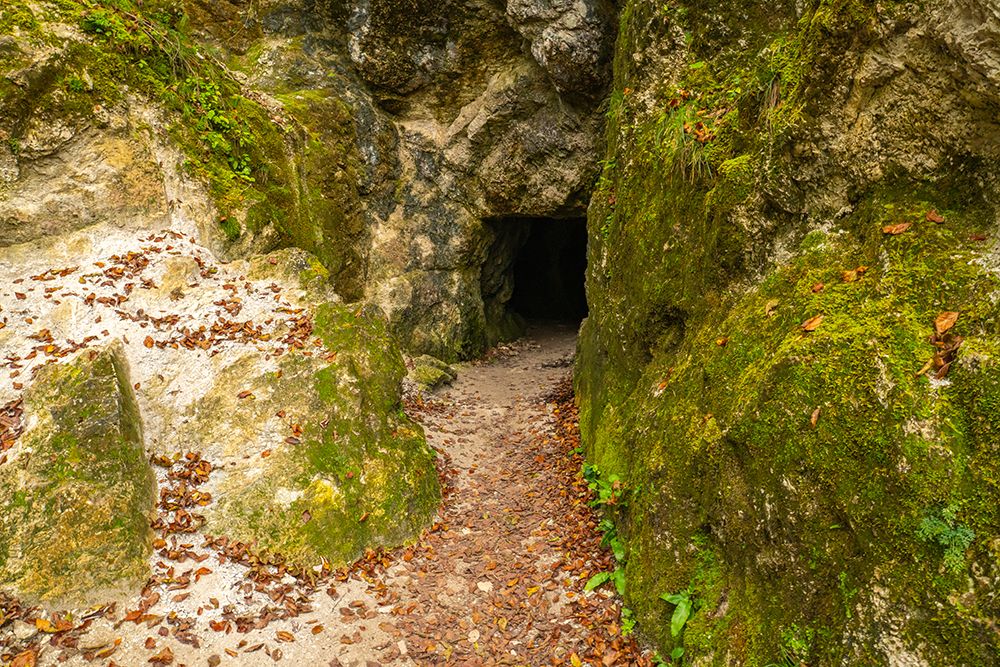 Slovenia, Julian Alps. WWI military tunnel in mountain. art print by Jaynes Gallery for $57.95 CAD