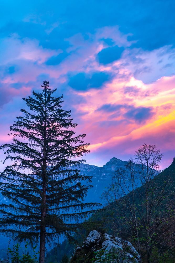 Slovenia, Triglav National Park. Mountain landscape at sunset. art print by Jaynes Gallery for $57.95 CAD