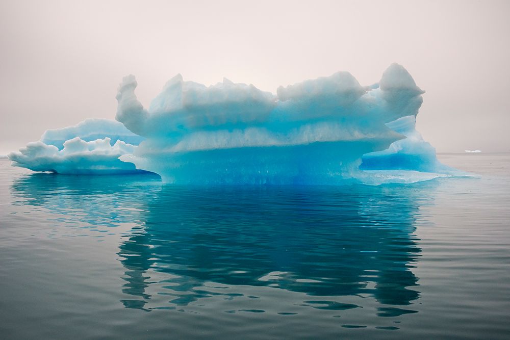 Blue iceberg in the fjord of Narsarsuaq-Greenland art print by Keren Su for $57.95 CAD