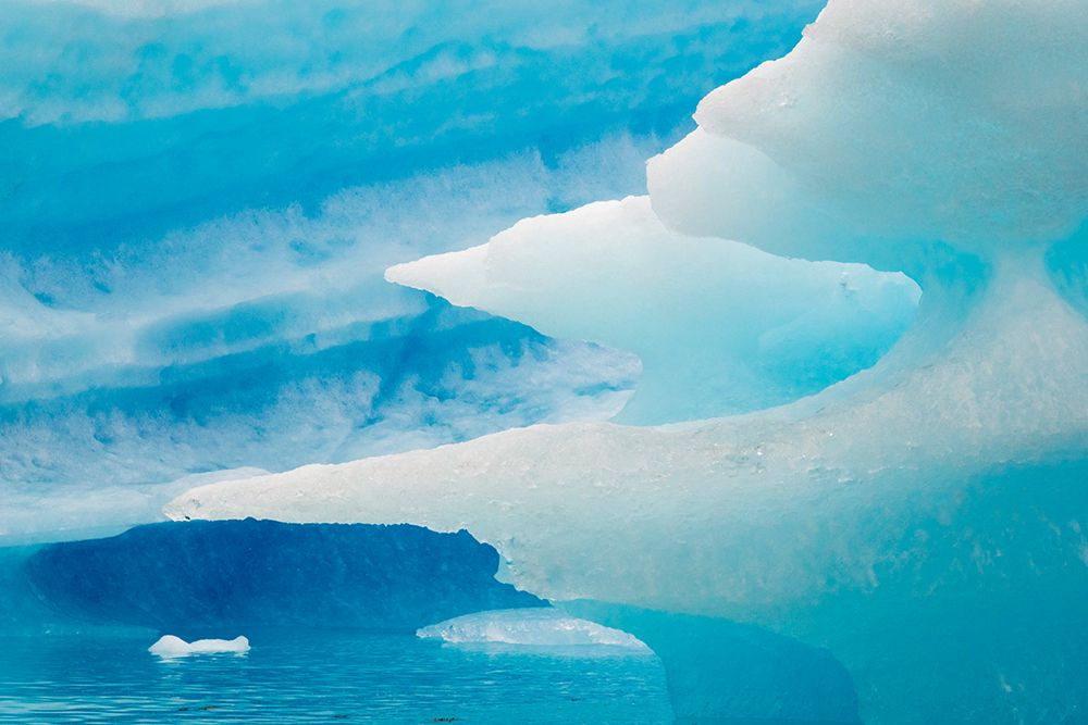 Close up of blue ice in the fjord of Narsarsuaq-Greenland art print by Keren Su for $57.95 CAD