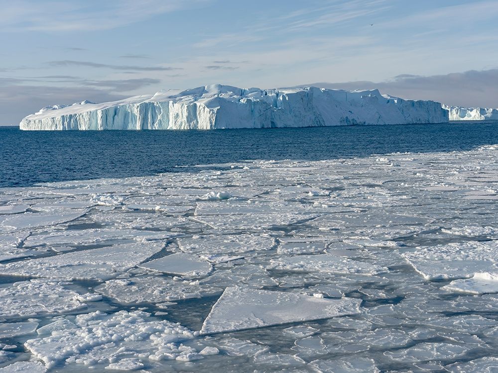 Winter at the Ilulissat Fjord-located in the Disko Bay in West Greenland art print by Martin Zwick for $57.95 CAD