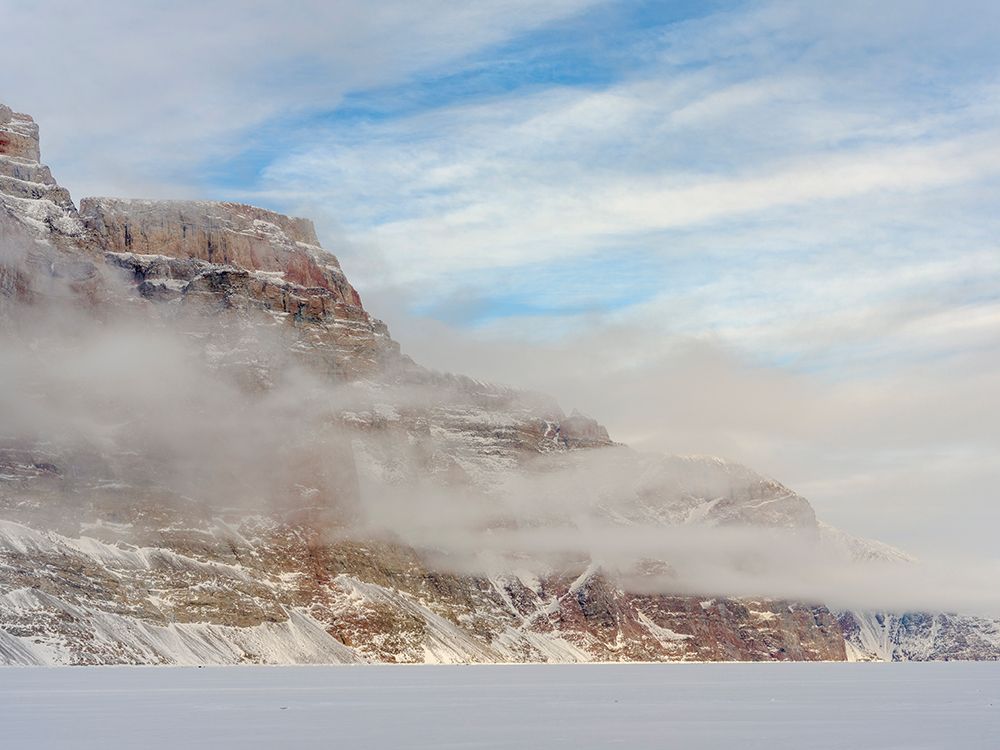 Storen Island-frozen into the sea ice of the Uummannaq fjord system during winter-Greenland-Danish art print by Martin Zwick for $57.95 CAD