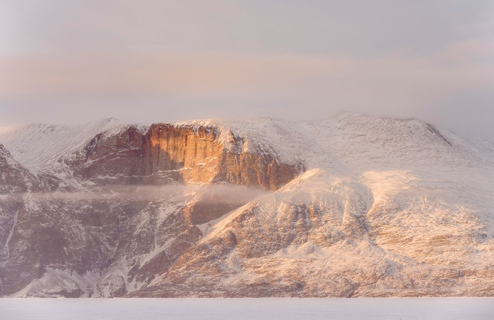 Storen Island-frozen into the sea ice of the Uummannaq fjord system during winter-Greenland-Danish art print by Martin Zwick for $57.95 CAD