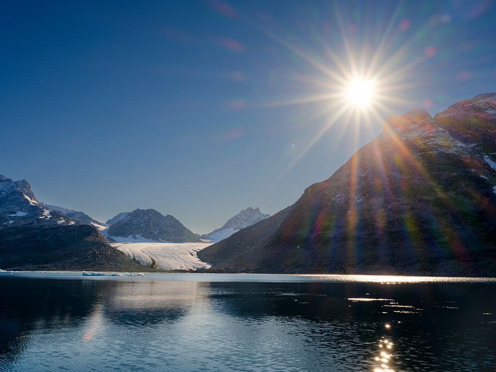Glacier in the Sermiligaaq Fjord- Ammassalik- Danish Territory. art print by Martin Zwick for $57.95 CAD