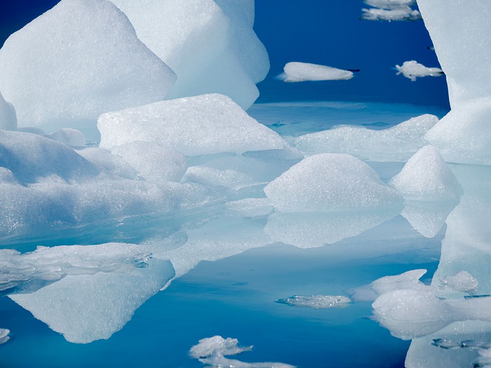 Icebergs in the Uummannaq Fjord System, northwest Greenland, Kingdom of Denmark. art print by Martin Zwick for $57.95 CAD