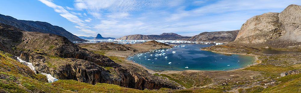 Drygalski Peninsula, icebergs in the Uummannaq Fjord System, northwest Greenland. art print by Martin Zwick for $57.95 CAD