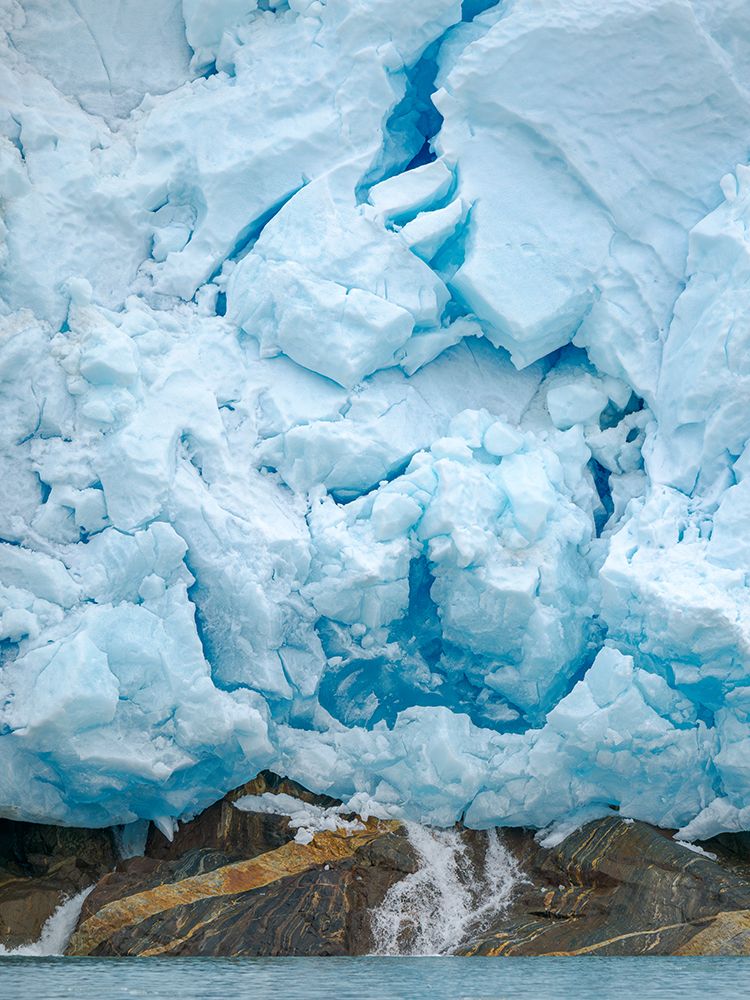 Glacier northeast of Isertoq near Tasiilaq close to Sermilik Icefjord in Ammassalik area, Greenland art print by Martin Zwick for $57.95 CAD