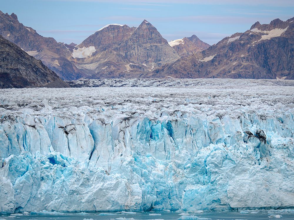 Glacier Sermiligaaq Fjord. Ammassalik area in Greenland, Tasiilaq, autumn art print by Martin Zwick for $57.95 CAD