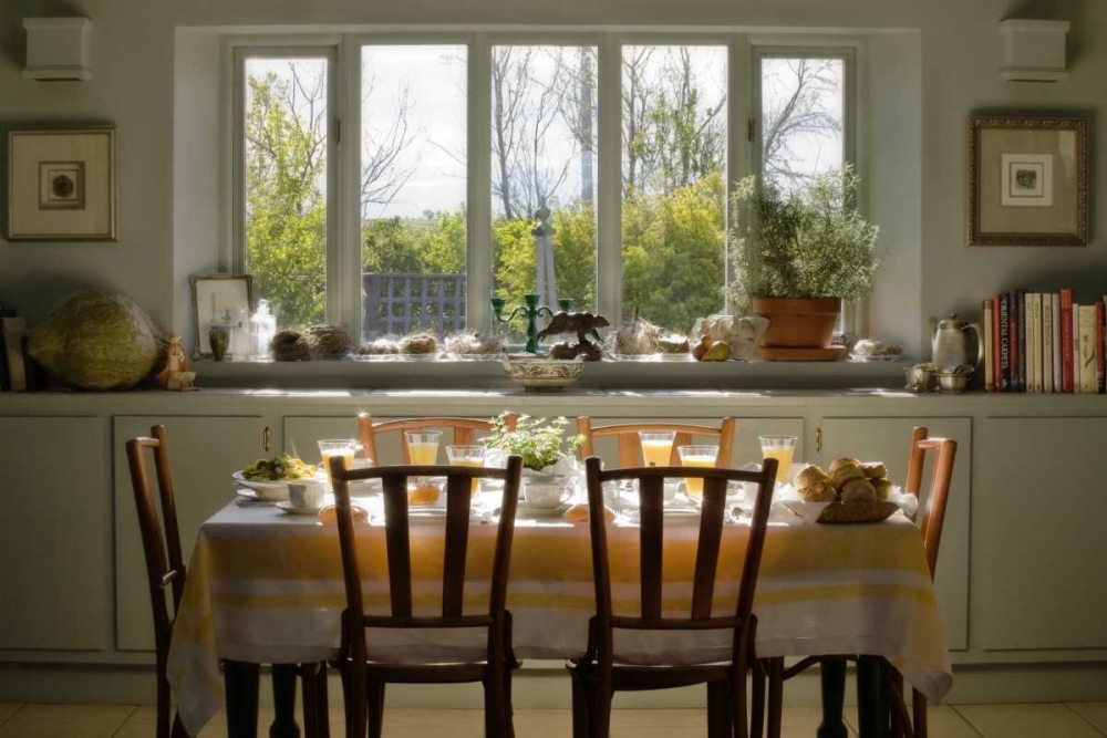 Table set for a breakfast meal art print by Don Paulson for $57.95 CAD
