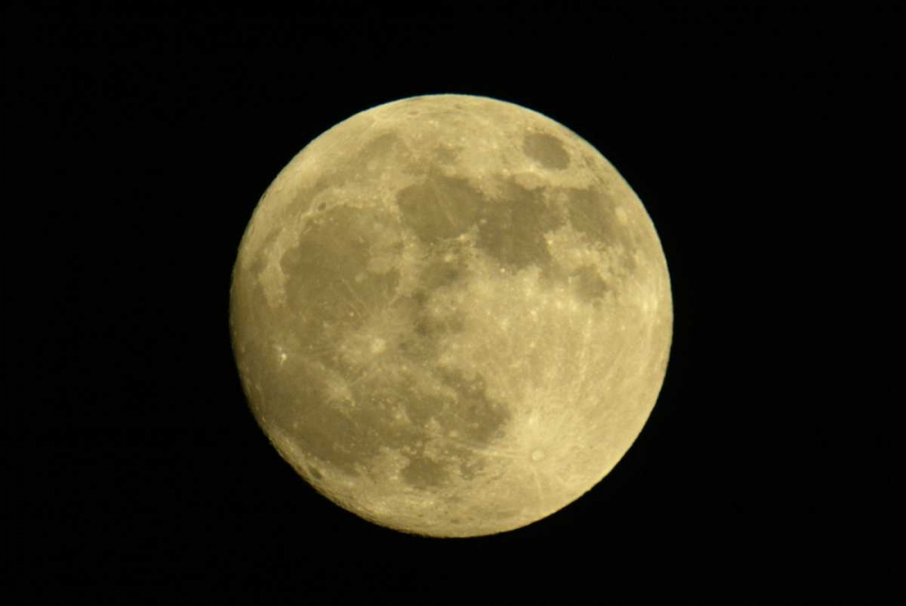 Full moon with yellowish hue art print by Arthur Morris for $57.95 CAD