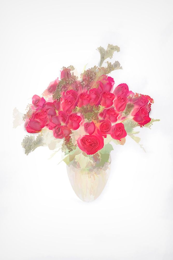 Abstract of bouquet of roses art print by Jaynes Gallery for $57.95 CAD