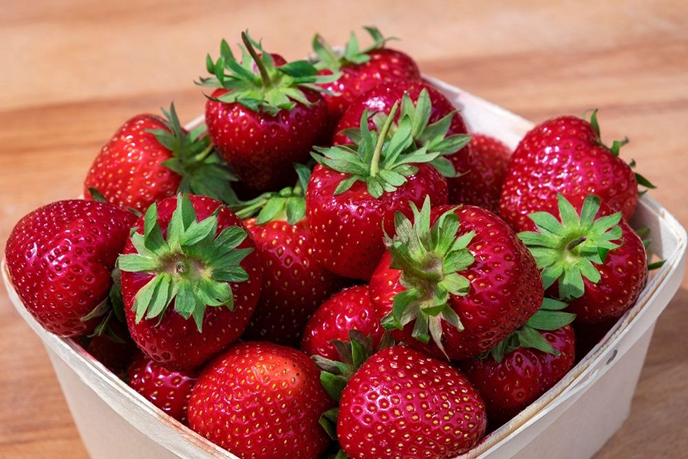 Fresh strawberries art print by Lisa S. Engelbrecht for $57.95 CAD