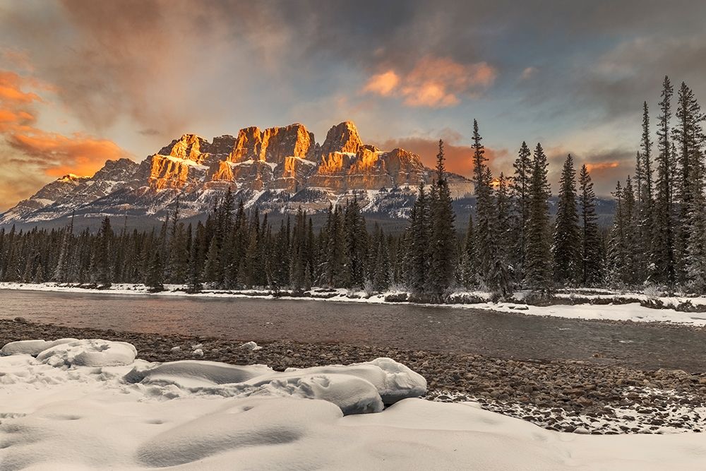 Sunrise Castle Mountain, Canada art print by John Ford for $57.95 CAD