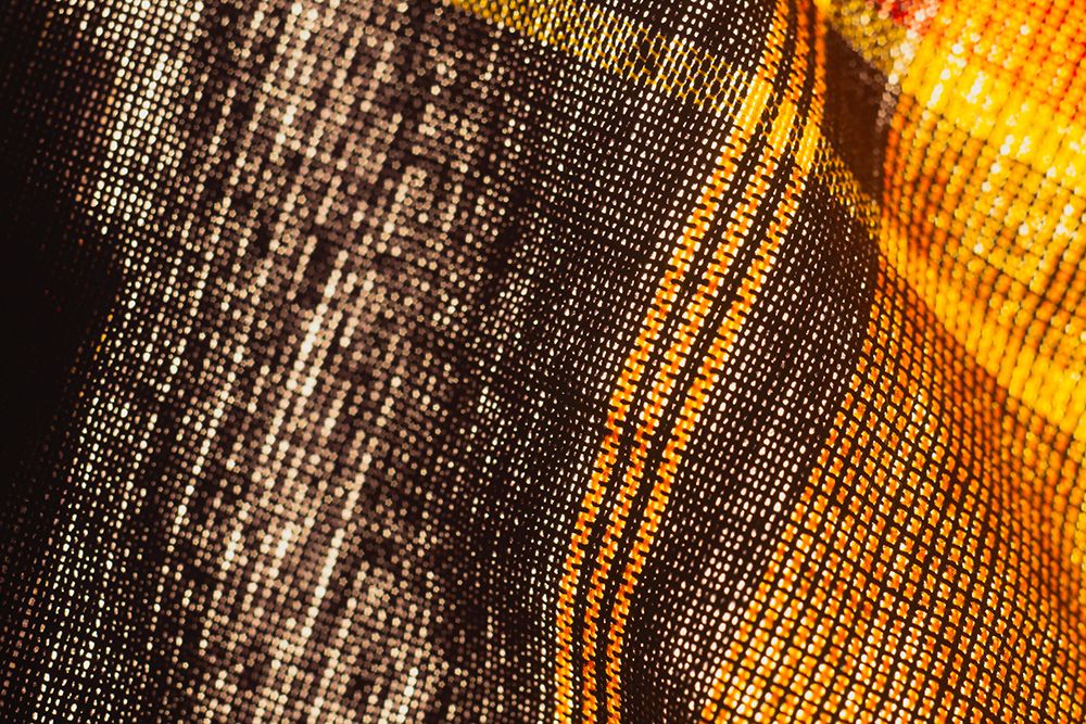 Colorful fabric detail art print by Zandria Muench for $57.95 CAD