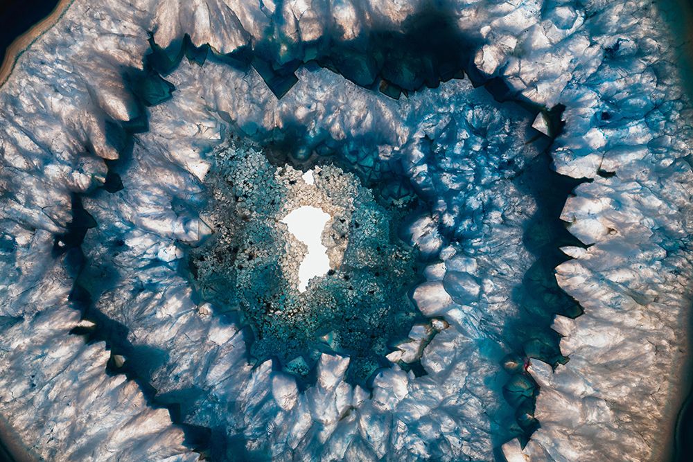 Sliced rock crystals art print by Zandria Muench for $57.95 CAD