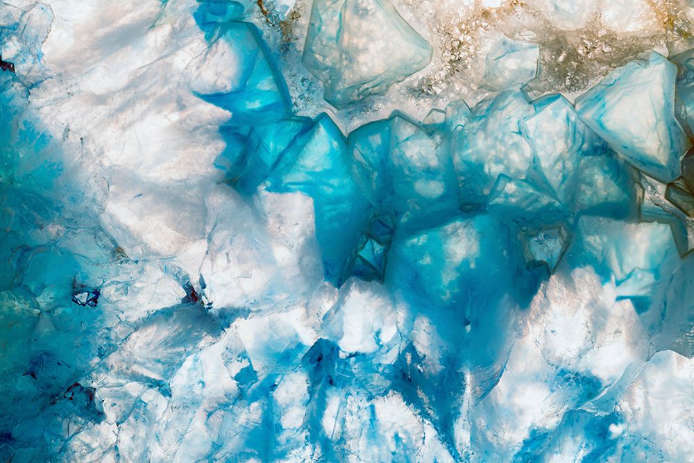 Sliced rock crystals art print by Zandria Muench for $57.95 CAD