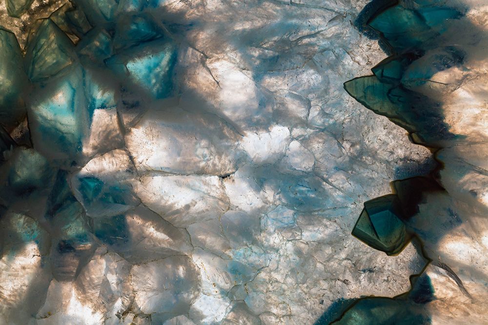 Sliced rock crystals art print by Zandria Muench for $57.95 CAD