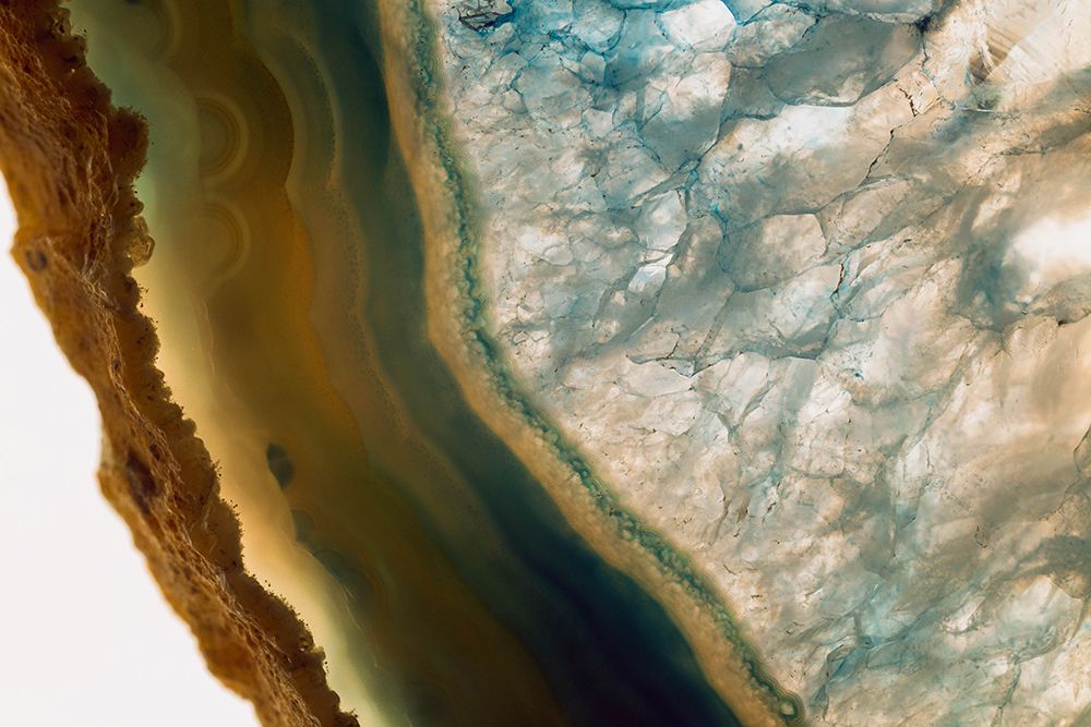 Sliced rock crystals art print by Zandria Muench for $57.95 CAD