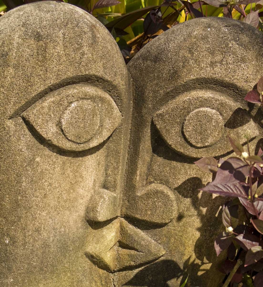 Fiji, Viti Levu Stone carved sculpture kissing art print by Wendy Kaveney for $57.95 CAD