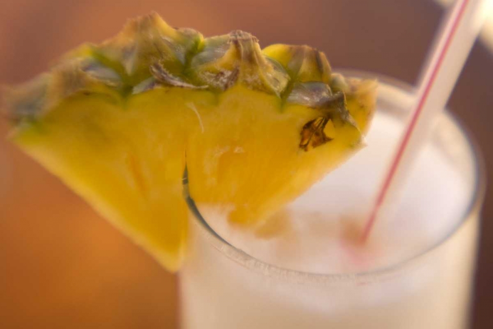 French Polynesia Tropical drink with pineapple art print by Wendy Kaveney for $57.95 CAD