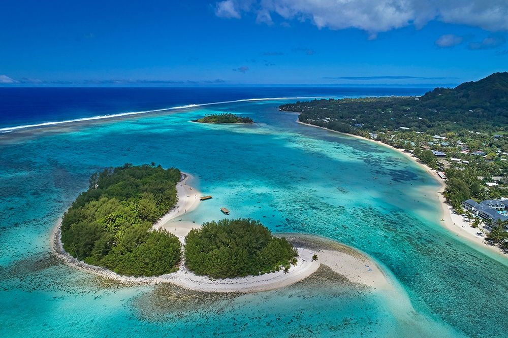 Koromiri Island-Muri Lagoon-Rarotonga-Cook Islands-South Pacific art print by David Wall for $57.95 CAD