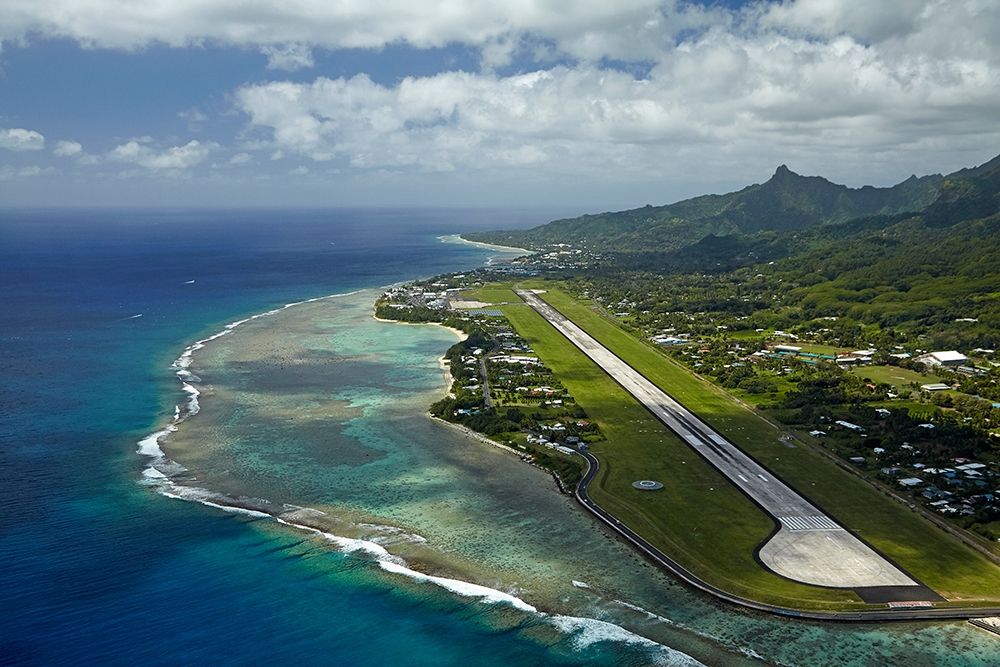Rarotonga International Airport-Avarua-Rarotonga-Cook Islands-South Pacific art print by David Wall for $57.95 CAD