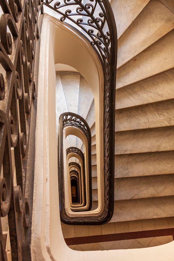 Argentina- Buenos Aires. Spiral staircase. art print by Tom Haseltine for $57.95 CAD