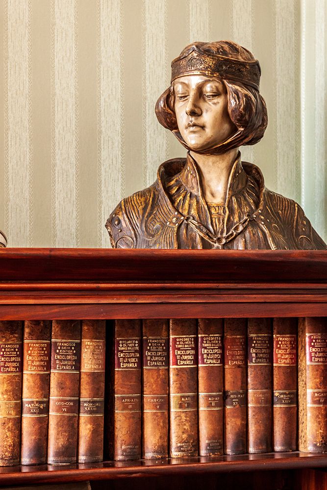 Argentina- Buenos Aires. Medieval bust of a woman. art print by Tom Haseltine for $57.95 CAD