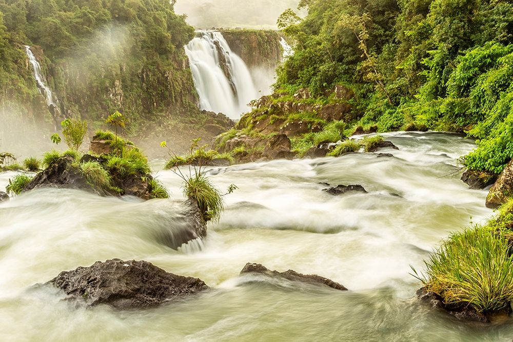 Brazil-Iguazu Falls Landscape of waterfalls art print by Jaynes Gallery for $57.95 CAD