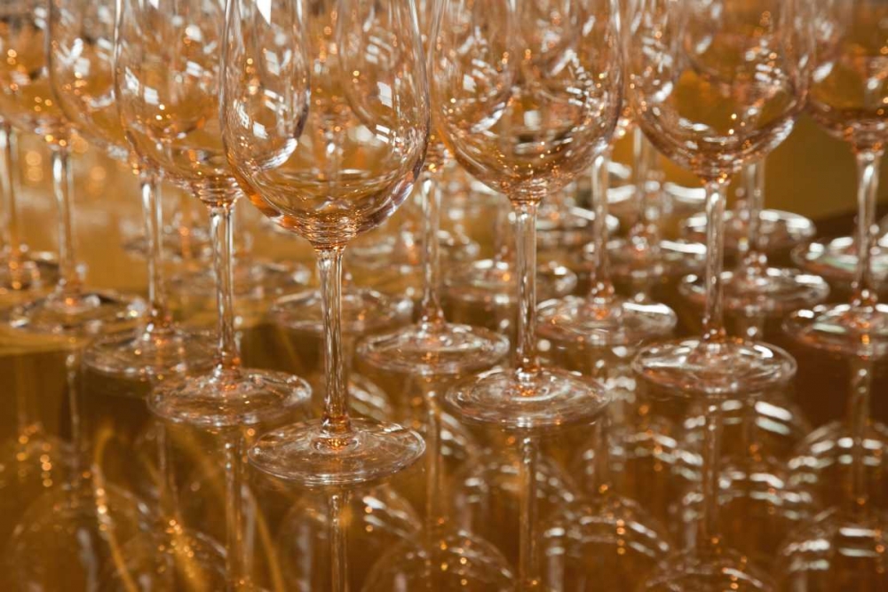 Chile, Colchagua Glasses ready for wine tasting art print by Wendy Kaveney for $57.95 CAD